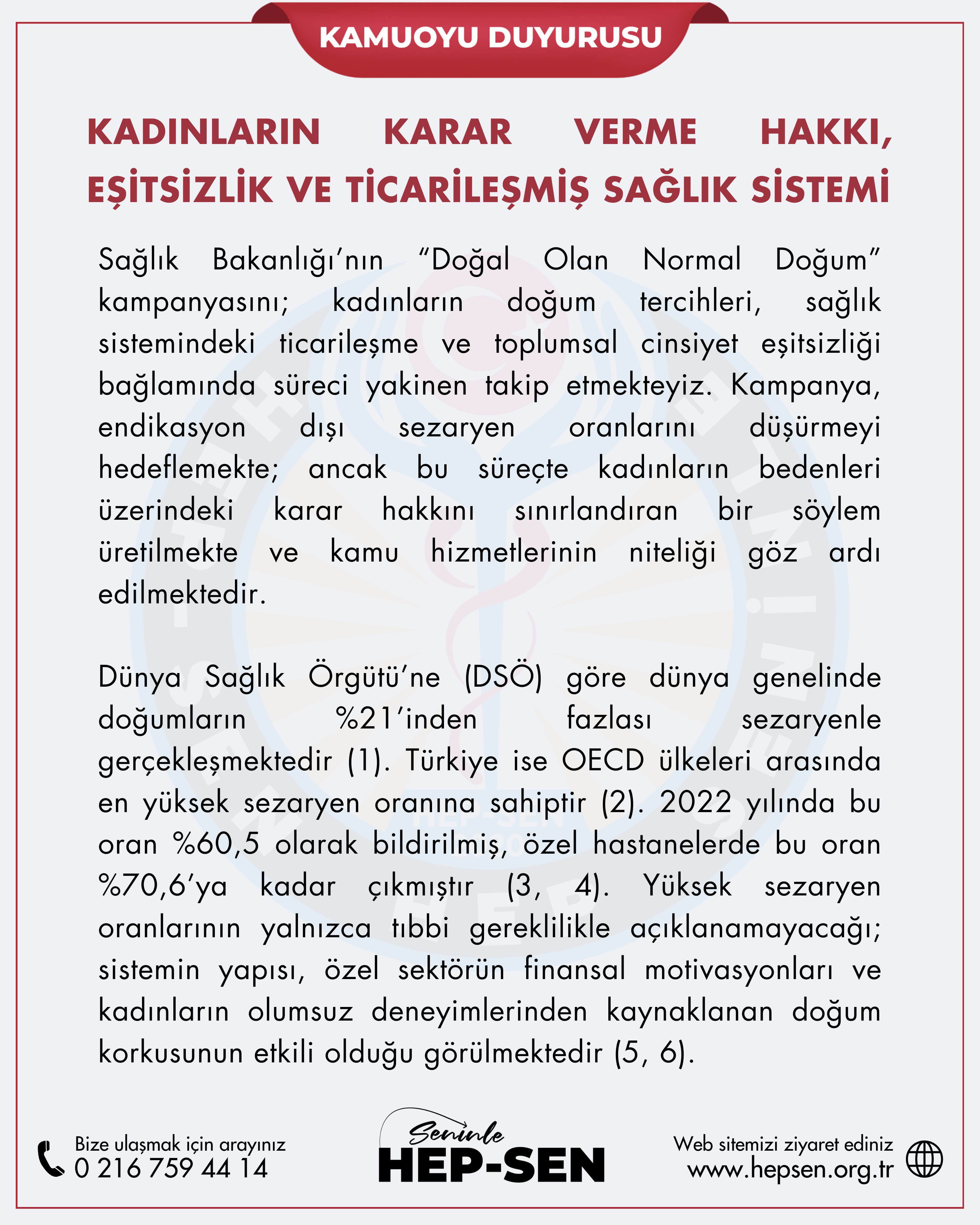 Kadınların Karar Verme Hakkı, Eşitsizlik ve Ticarileşmiş Sağlık Sistemi